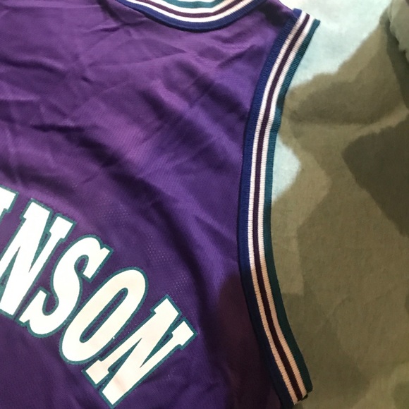 Larry Johnson 90’s vintage Charlotte Hornets - Picture 10 of 11